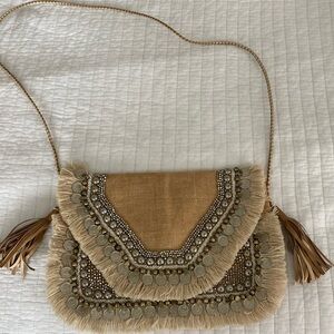 Sashi Boho Embellished Clutch - Awesome condition!  Perfect for summer!